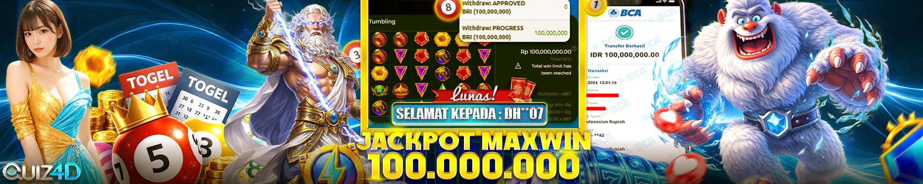 Jackpot Maxwin di Quiz4d
